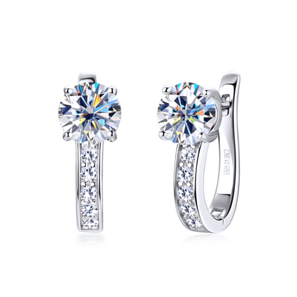 Pendientes Huggie de canal | Dorado