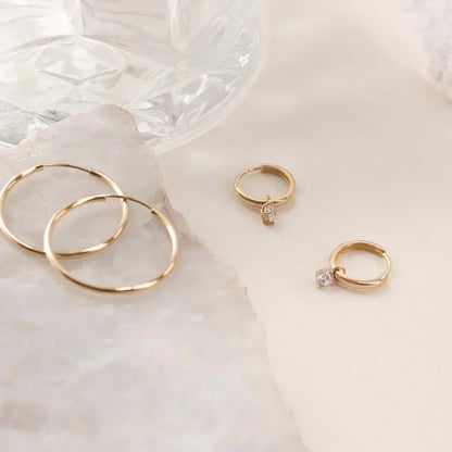 Larmes de Lune Steinohrreifen | Gold