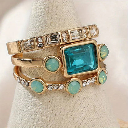 Conjunto de anéis Azure atemporal | Dourado