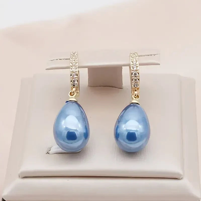 Brincos Blue Ocean Dew | Dourado