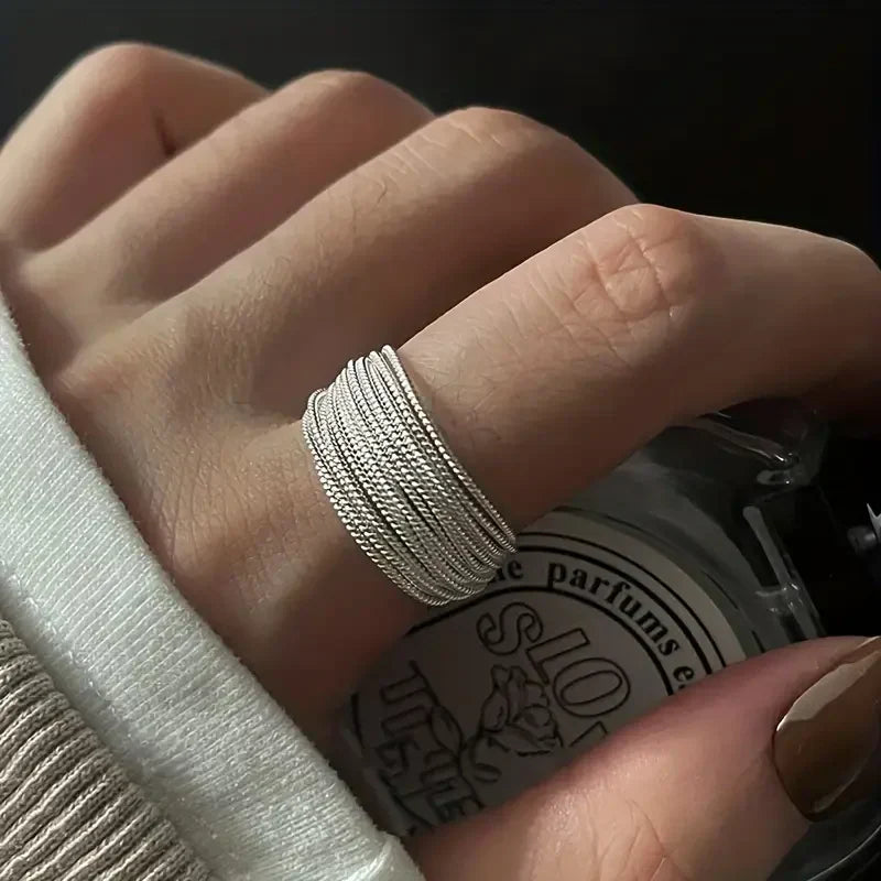 Anillo de capas Moonveil | Oro blanco