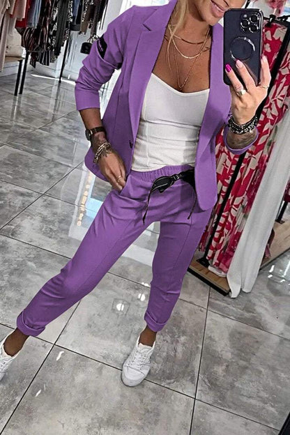 Fenna™ | Relaxed Solid Color Two-Piece Set for Women