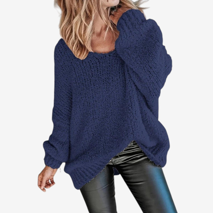 Hasna™ Chic Suéter Oversize de Punto