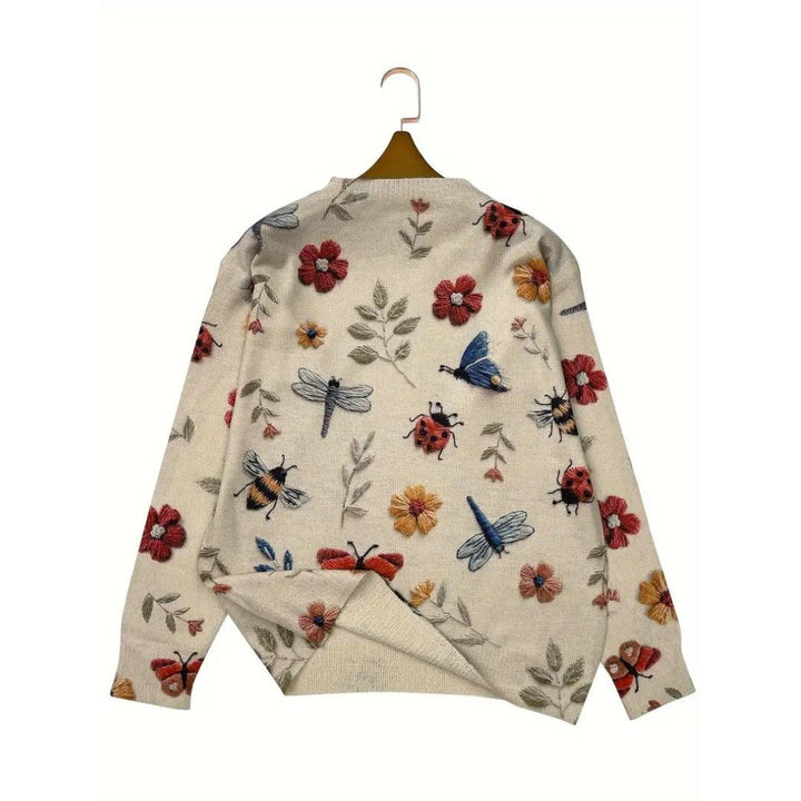 SADIE™ – Camisa Floral Fantasy de Manga Longa