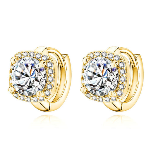 Tinamariel | Pendientes de diamante en oro de 18k