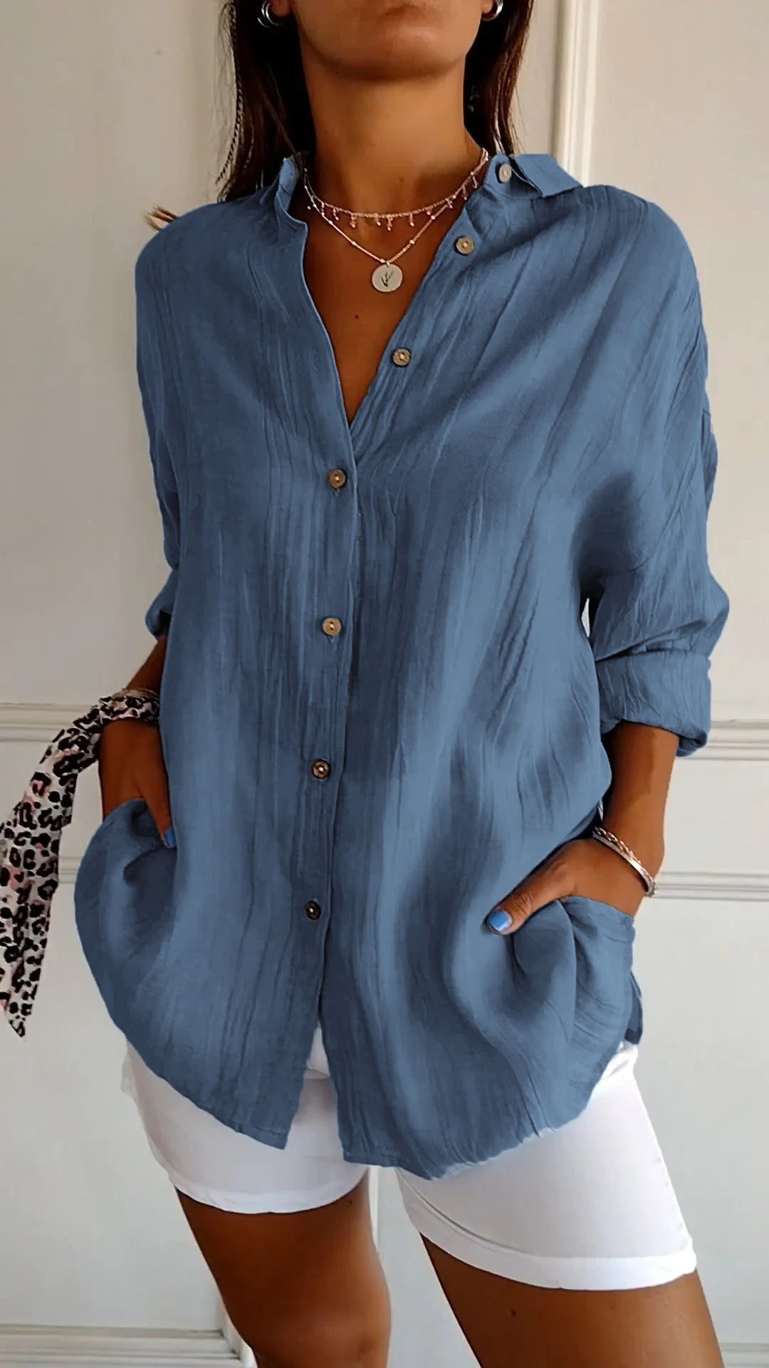 Sasha | Camisa elegante con estilo plisado