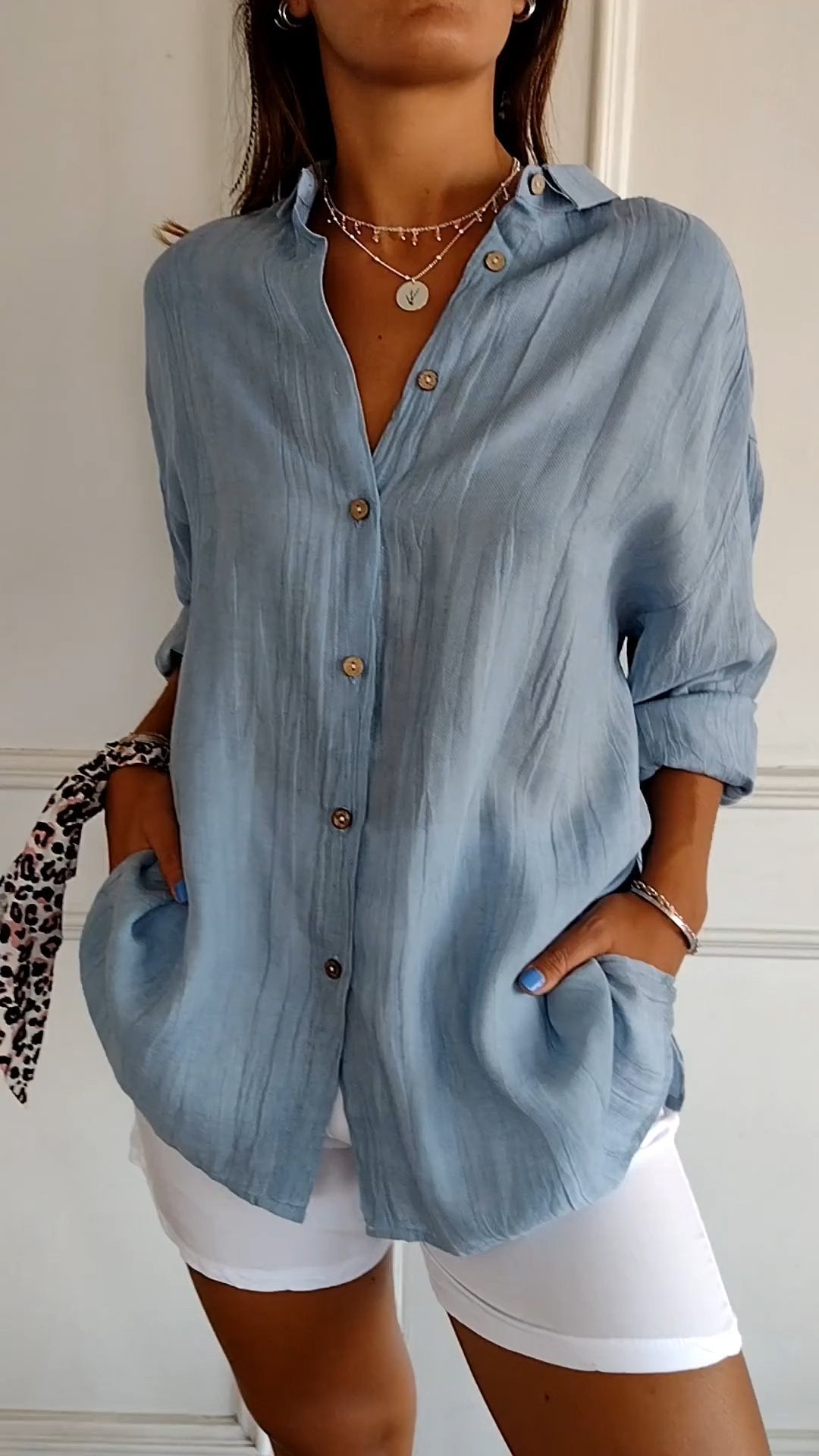 Sasha | Camisa elegante con estilo plisado