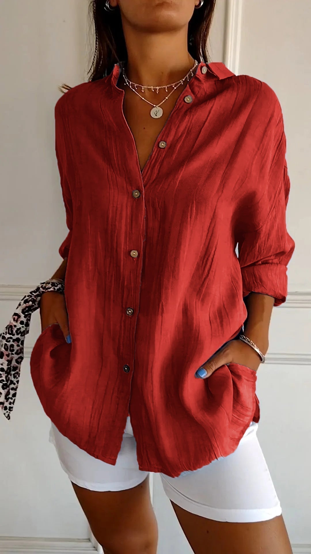 Sasha | Camisa elegante con estilo plisado