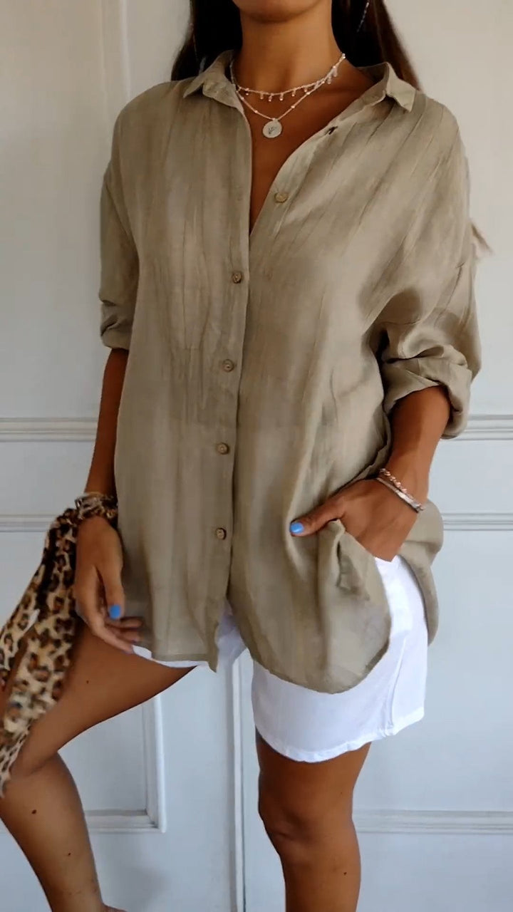 Sasha | Camisa elegante con estilo plisado