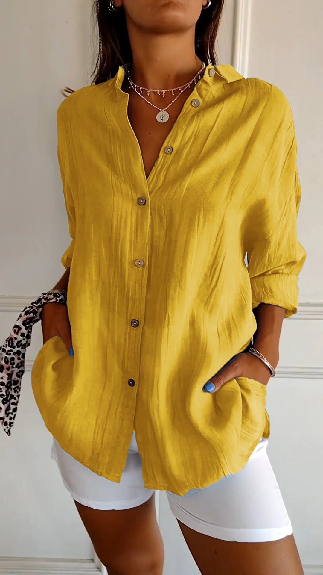Sasha | Camisa elegante con estilo plisado