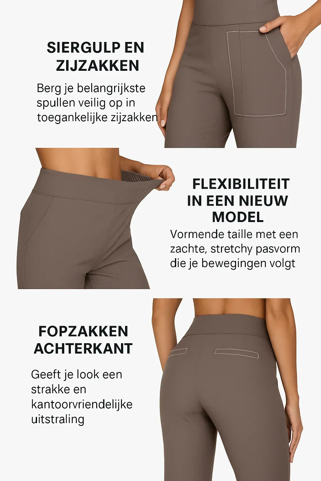 Pantalones Lia Stretch | Pantalones para mujer con ajuste cómodo y tela elástica suave