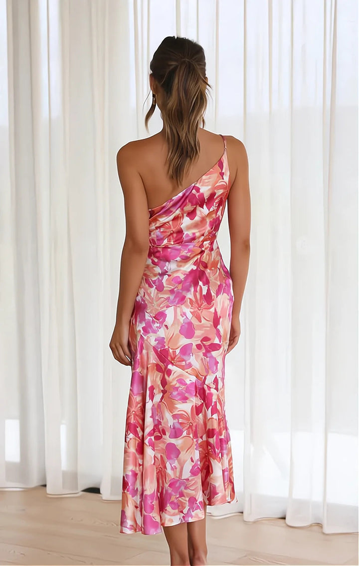 VIOLETA | VESTIDO DE SATÉN FLORAL