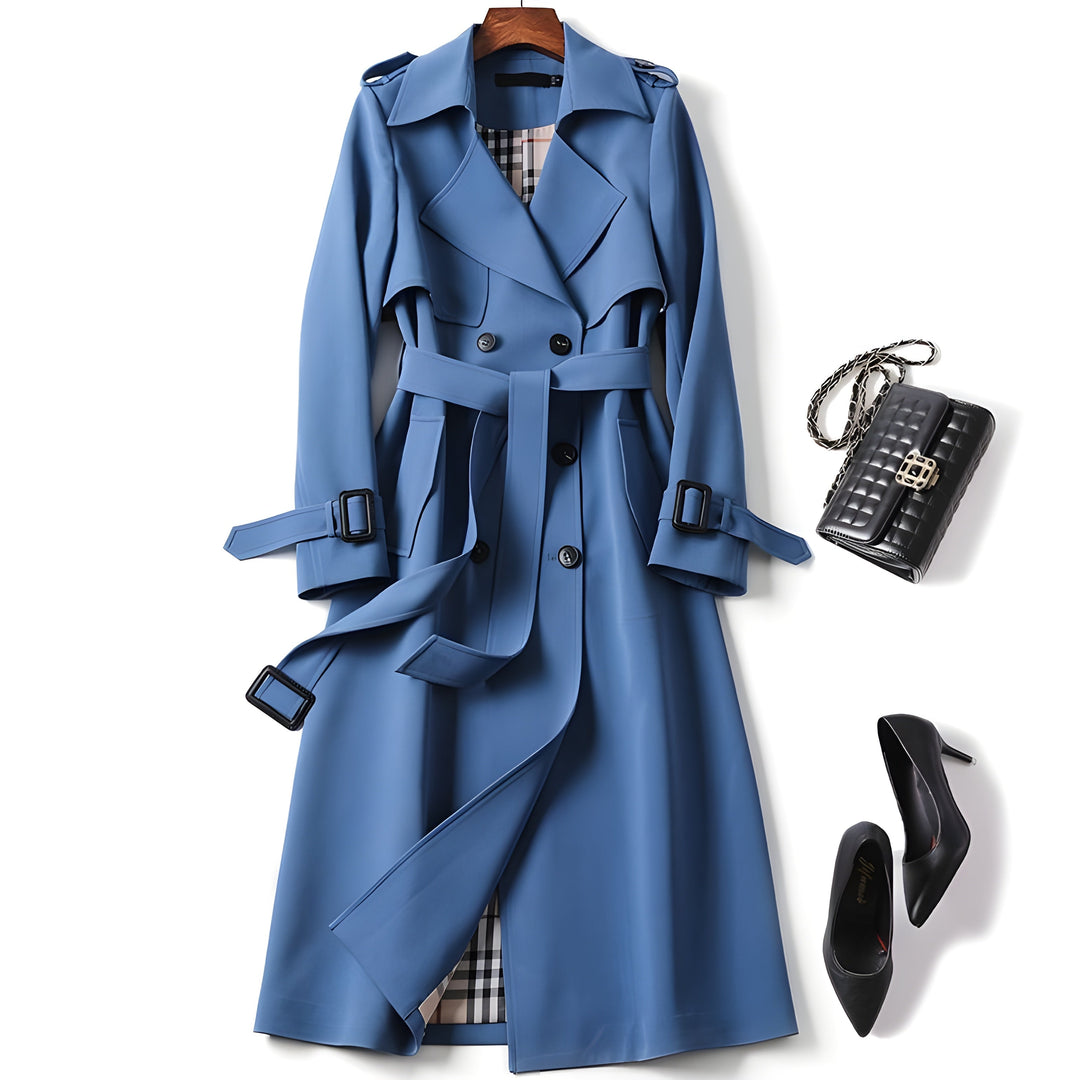 Carmina – Casaco Trench Elegante com Cinto