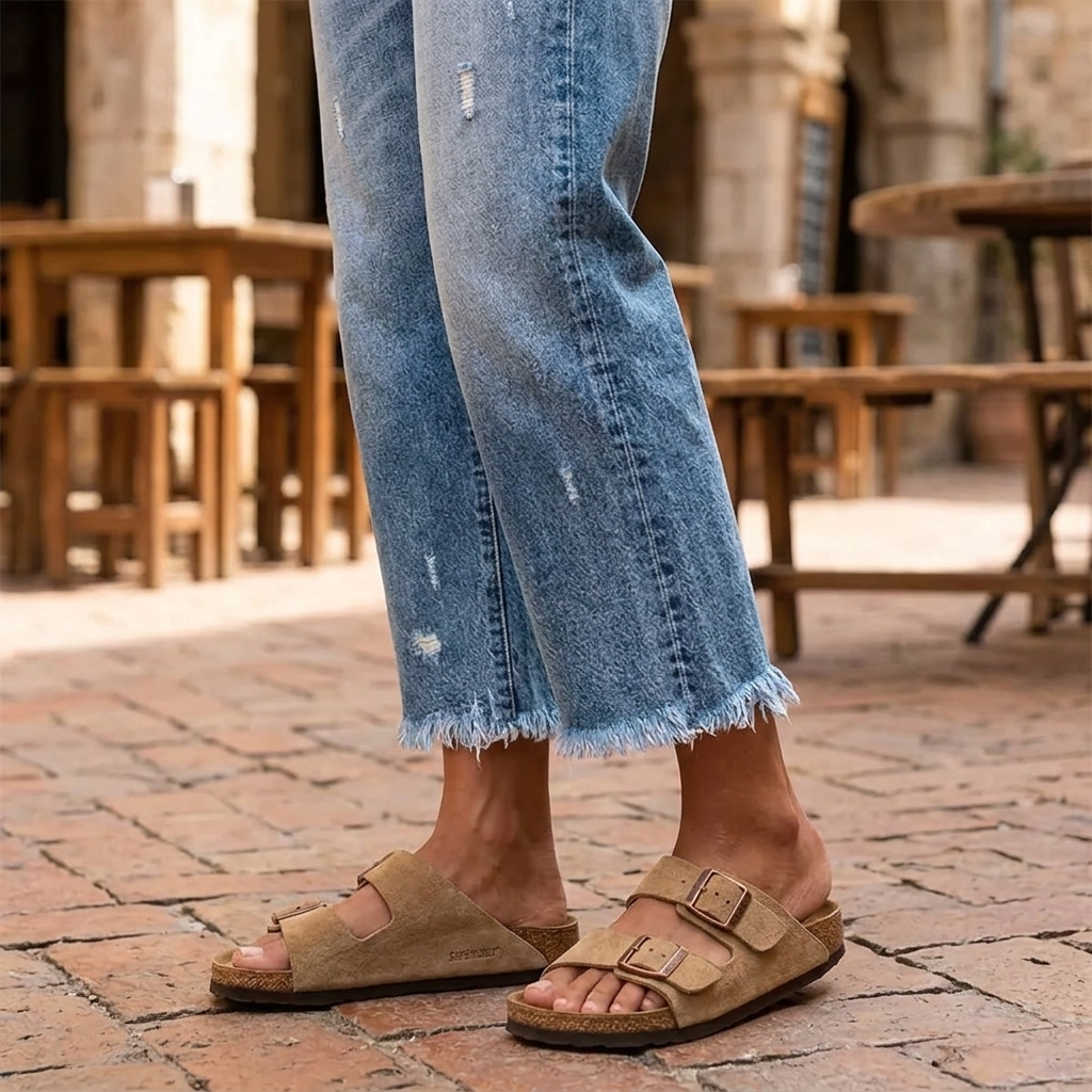 Jimena | Retro Fringed Cropped Straight Leg Jeans