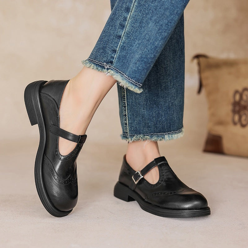 Mattea | Elegante Mary Janes i læder