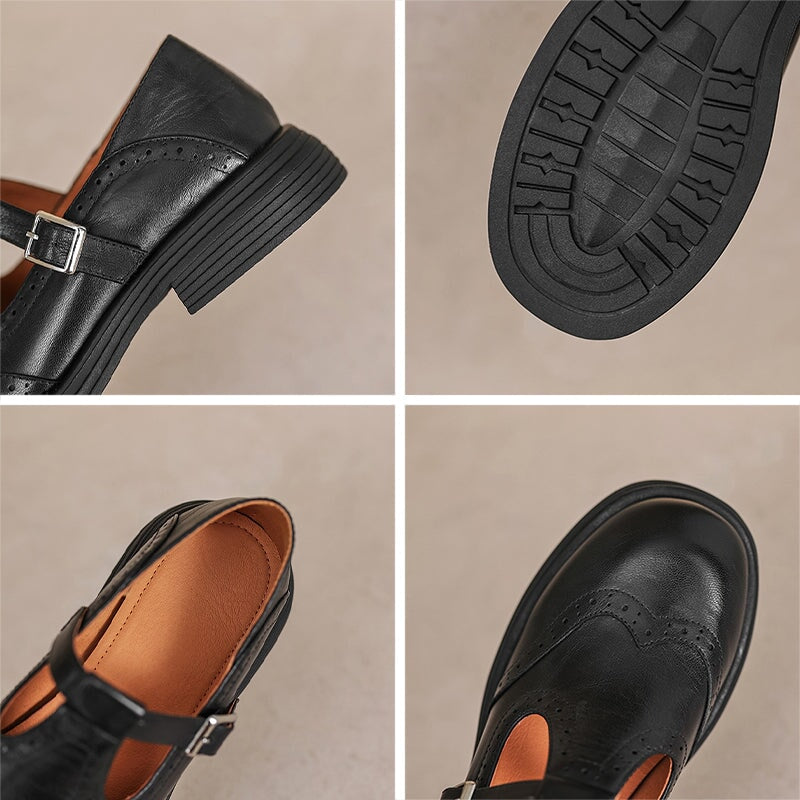 Mattea | Elegante Mary Janes i læder