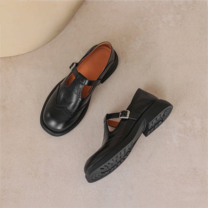 Mattea | Elegante Mary Janes i læder