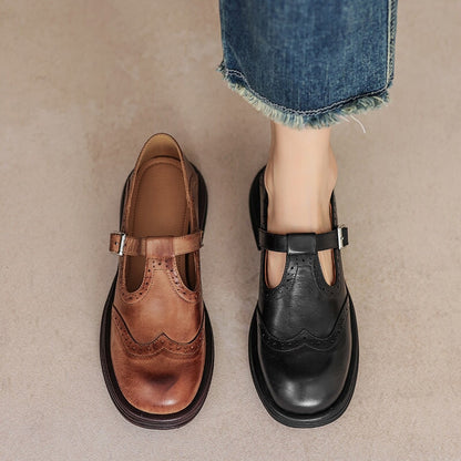 Mattea | Elegante Mary Janes i læder