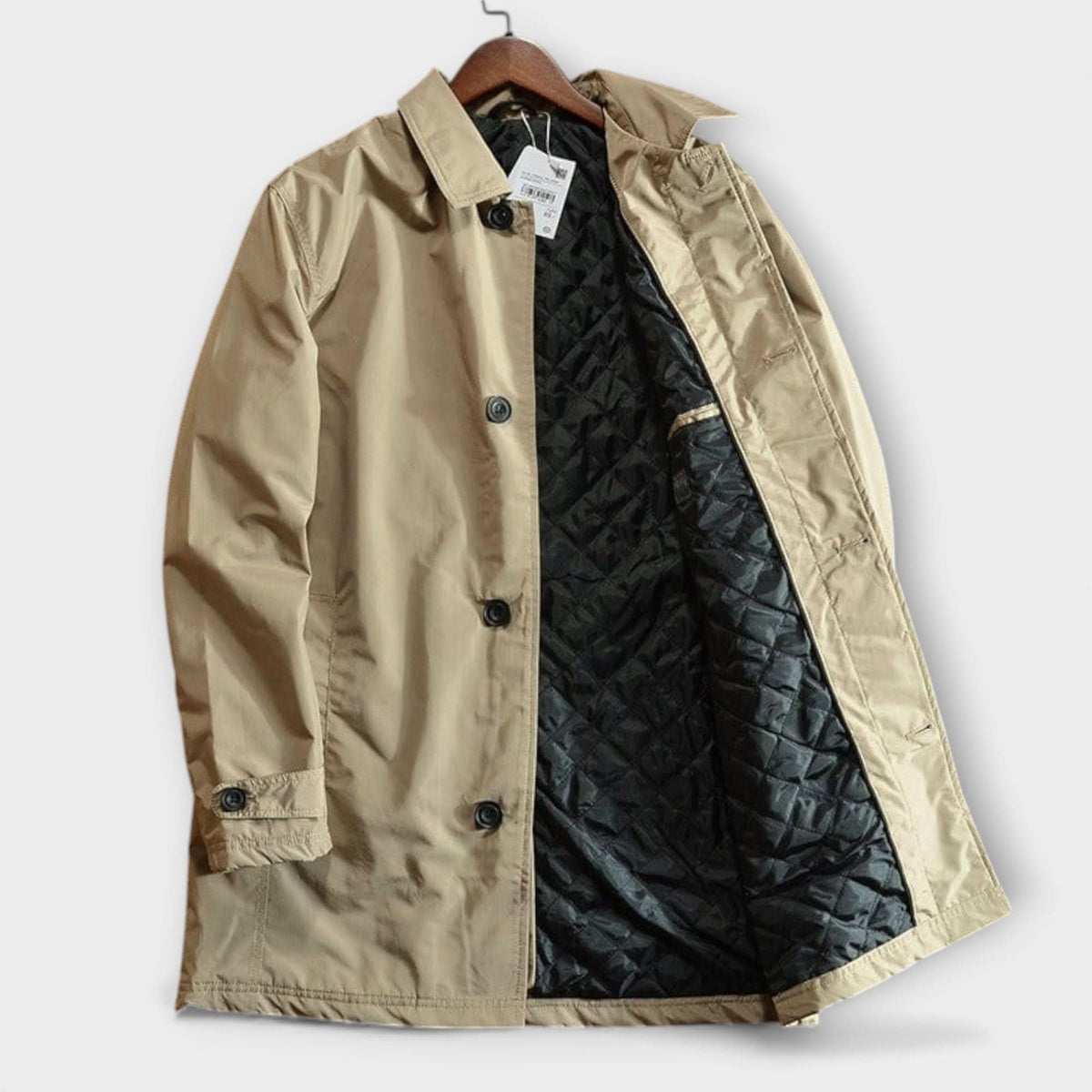 Men’s Mid-Length Button-Front Coat