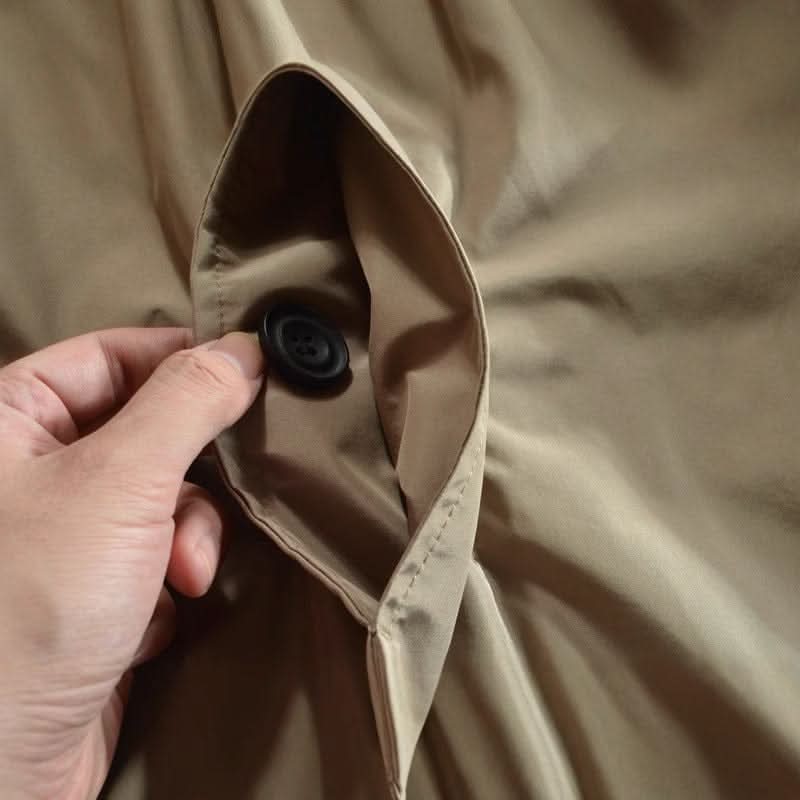 Men’s Mid-Length Button-Front Coat