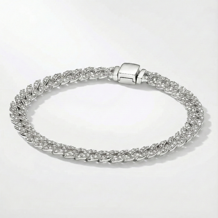 Pulseira de Moissanita Cubana
