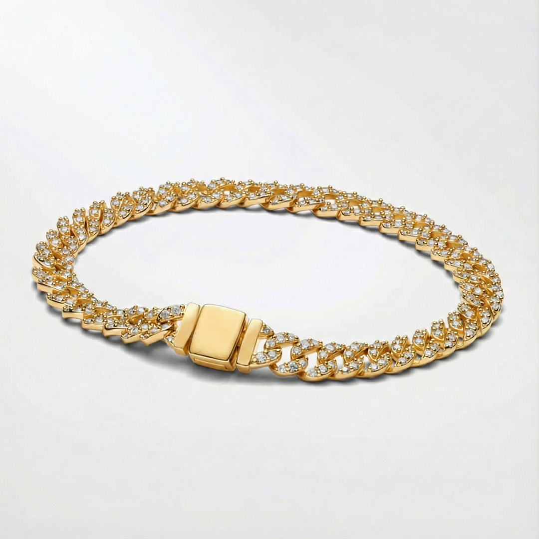 Pulseira de Moissanita Cubana