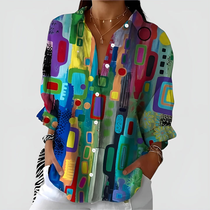 Blusa Ava™ com padrão geométrico