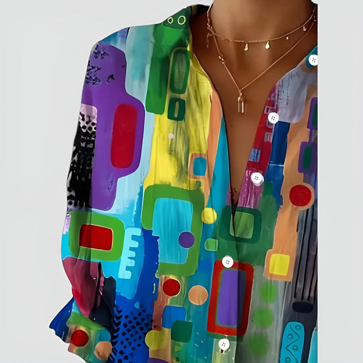 Blusa Ava™ com padrão geométrico