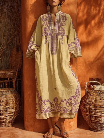 Zahara™ Boho-Blumen-Maxikleid