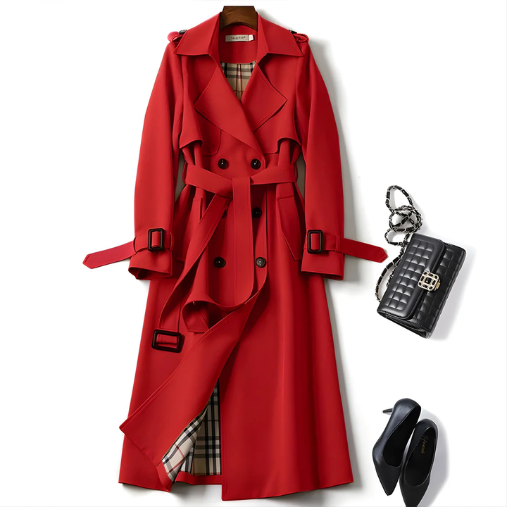 Carmina – Casaco Trench Elegante com Cinto