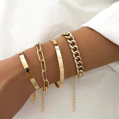 Juego de pulseras Elan Mercer | Dorado