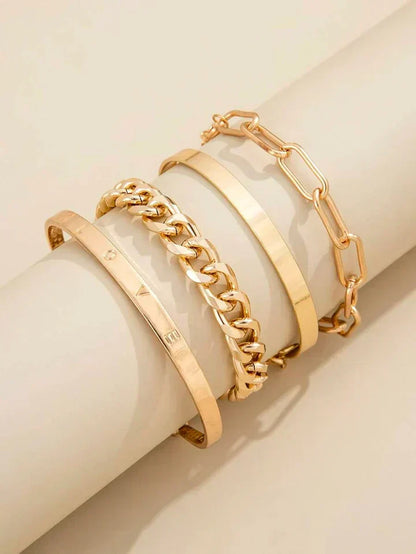 Juego de pulseras Elan Mercer | Dorado