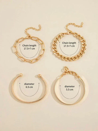Juego de pulseras Elan Mercer | Dorado