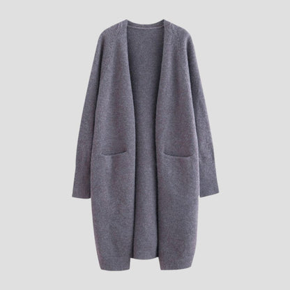 Sade | Cashmere Long Cardigan with Pockets for Women