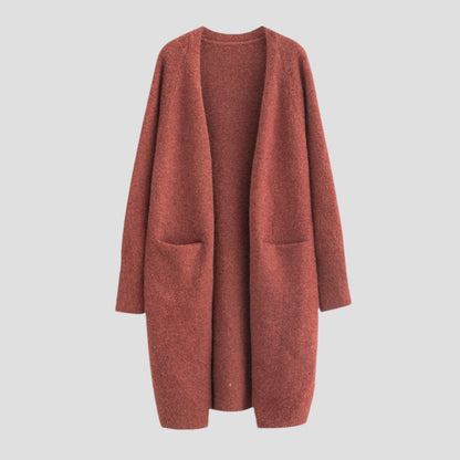 Sade | Cashmere Long Cardigan with Pockets for Women