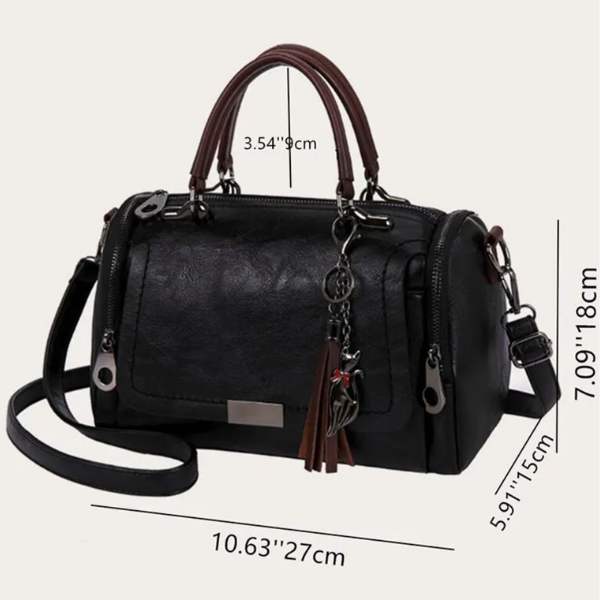 Irmela | Bolsa de Ombro Elegante em Couro