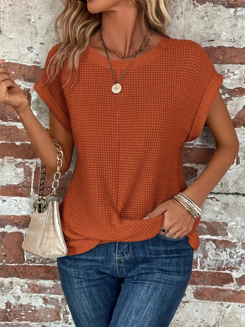 Sophie - A camiseta romântica de gola redonda