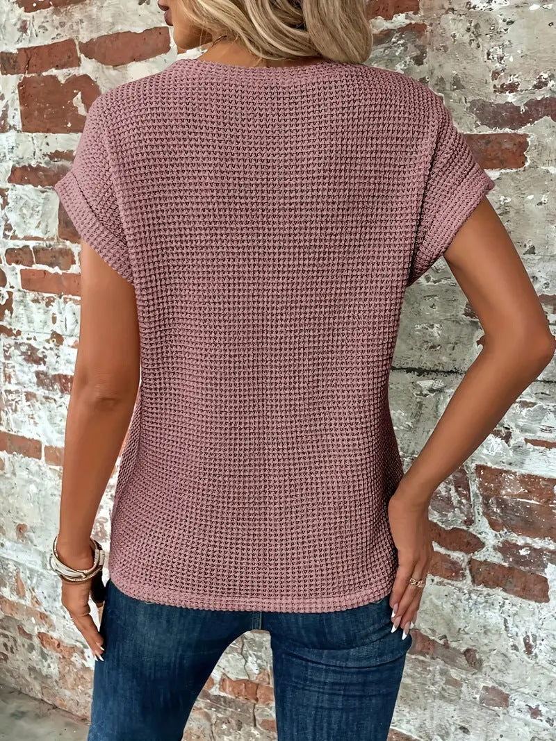 Sophie - A camiseta romântica de gola redonda