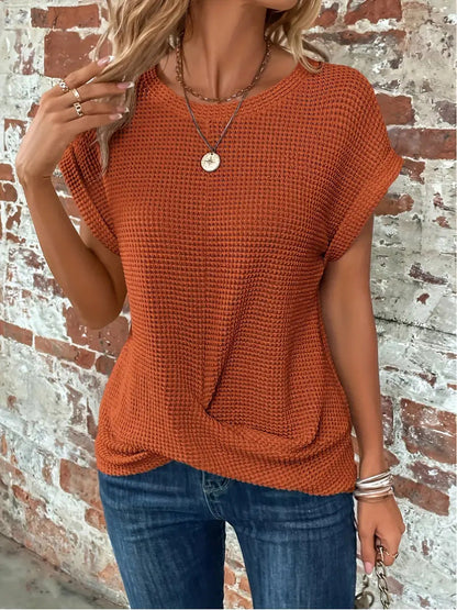 Sophie - A camiseta romântica de gola redonda