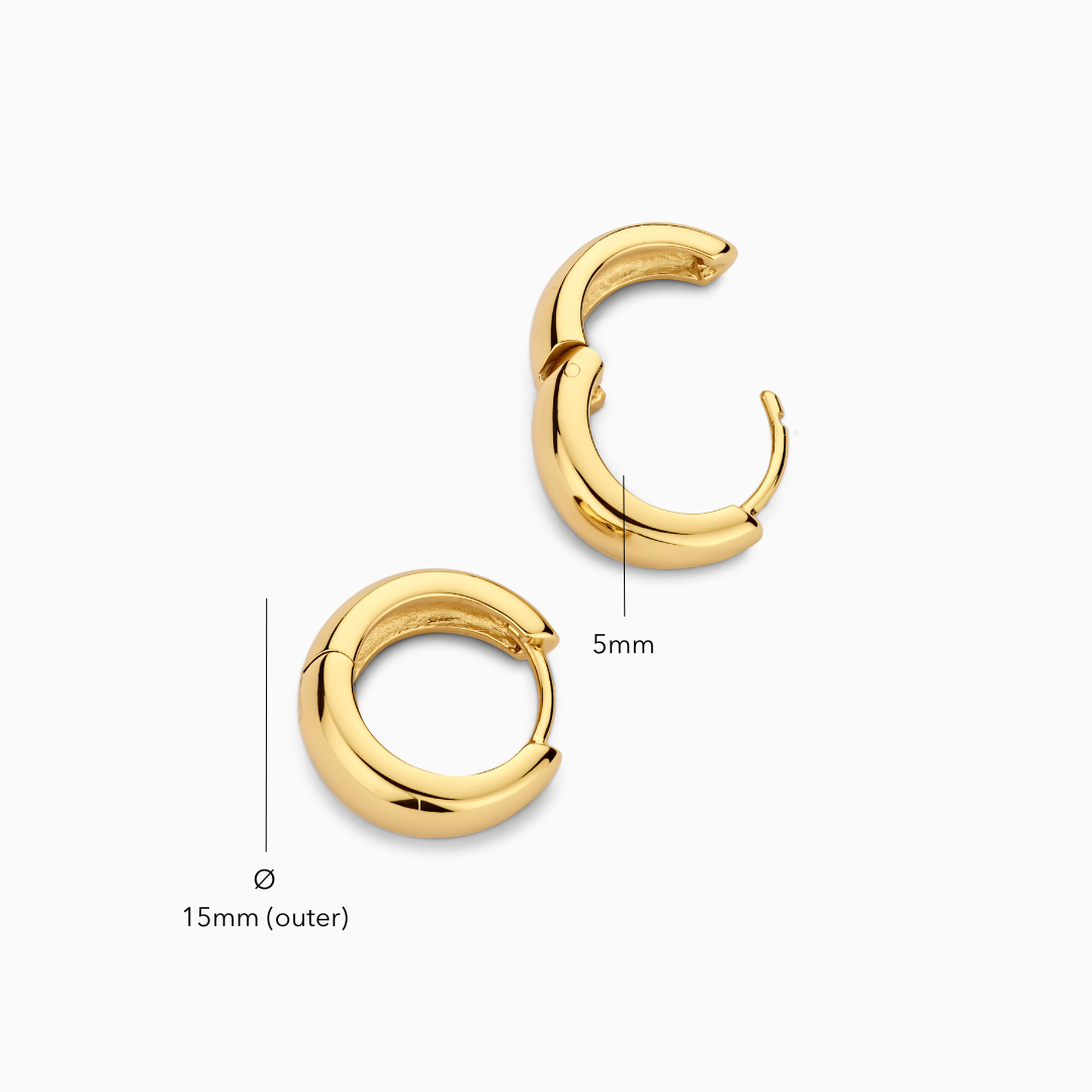 Rue Hoops | Guld