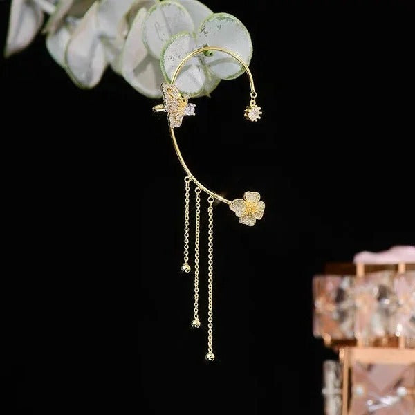 Mariposa - Zirconia Butterfly Drop Earrings