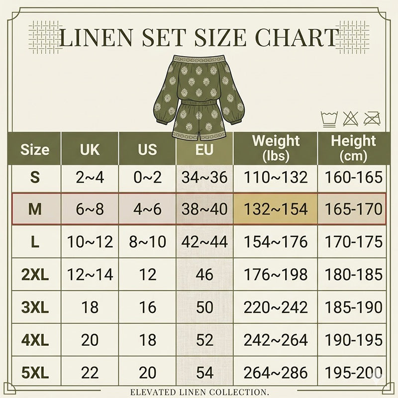 Lexy | Boho-Overall mit Schulterfreiem Print-Set
