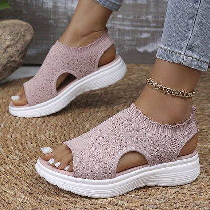 Naia | Women's Breathable Knit Platform Sandals