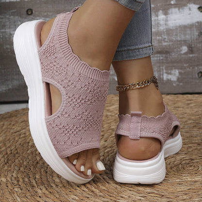 Naia | Women's Breathable Knit Platform Sandals
