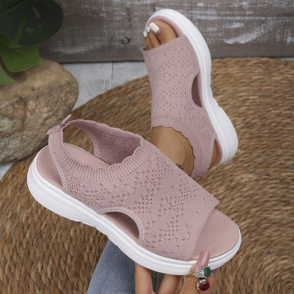 Naia | Women's Breathable Knit Platform Sandals