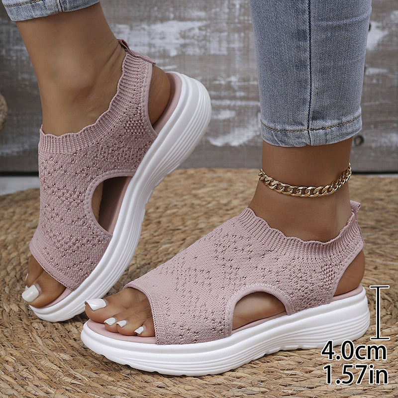 Naia | Women's Breathable Knit Platform Sandals