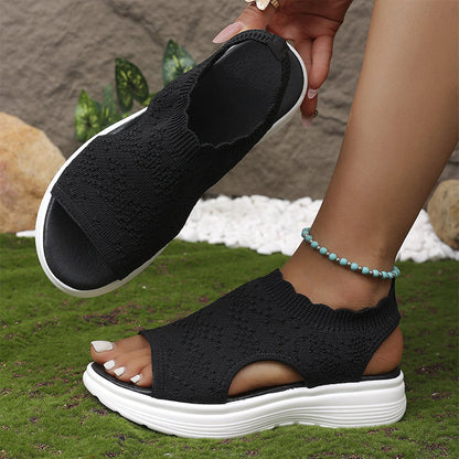 Naia | Women's Breathable Knit Platform Sandals