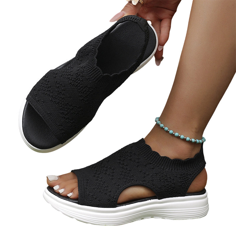 Naia | Women's Breathable Knit Platform Sandals