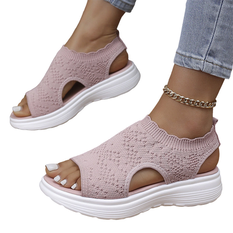 Naia | Women's Breathable Knit Platform Sandals