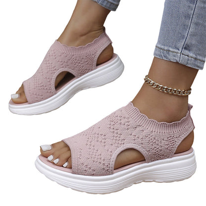 Naia | Women's Breathable Knit Platform Sandals
